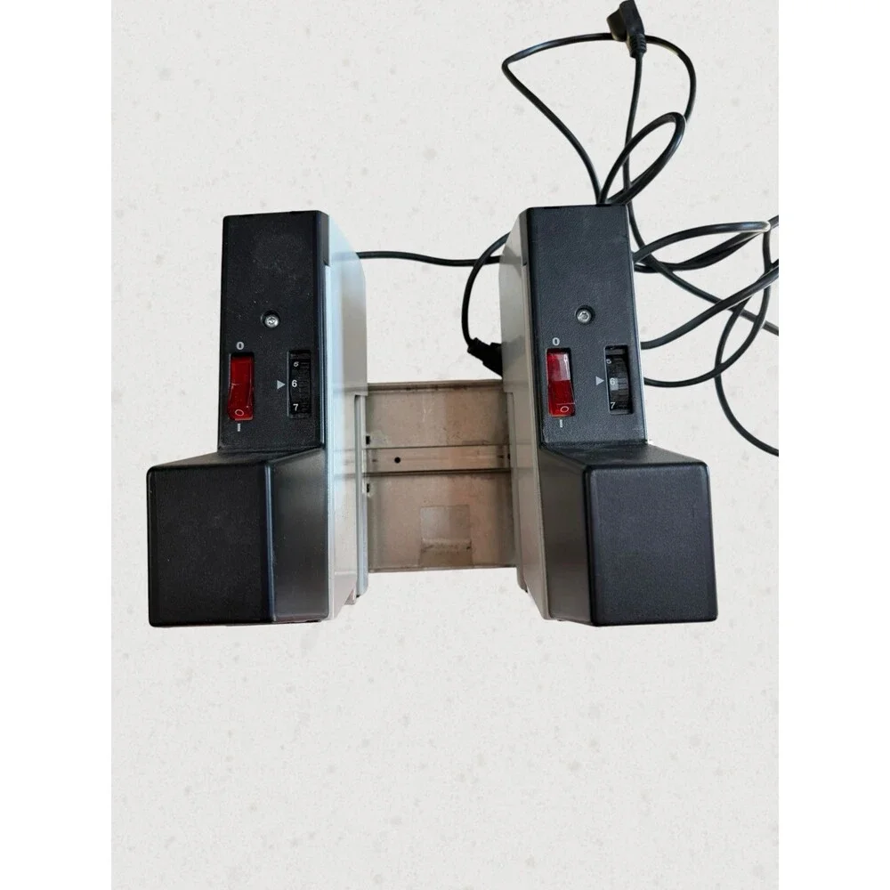 Salco Rapid 105E Twin Rig Dual Head Electric Stapler Gangster System POWERS ON￼